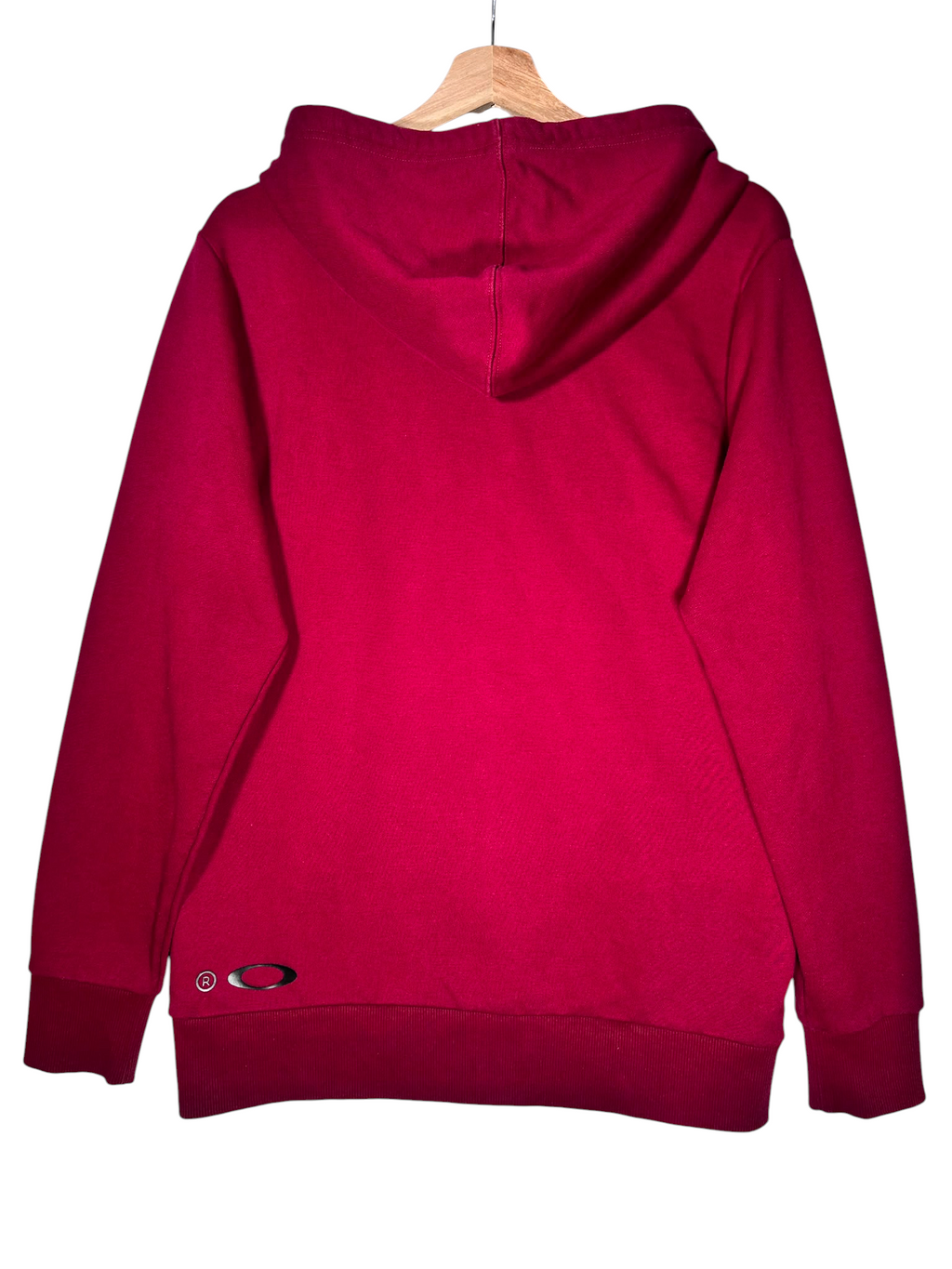 Oakley Burgundy & Black Logo Print Hoodie