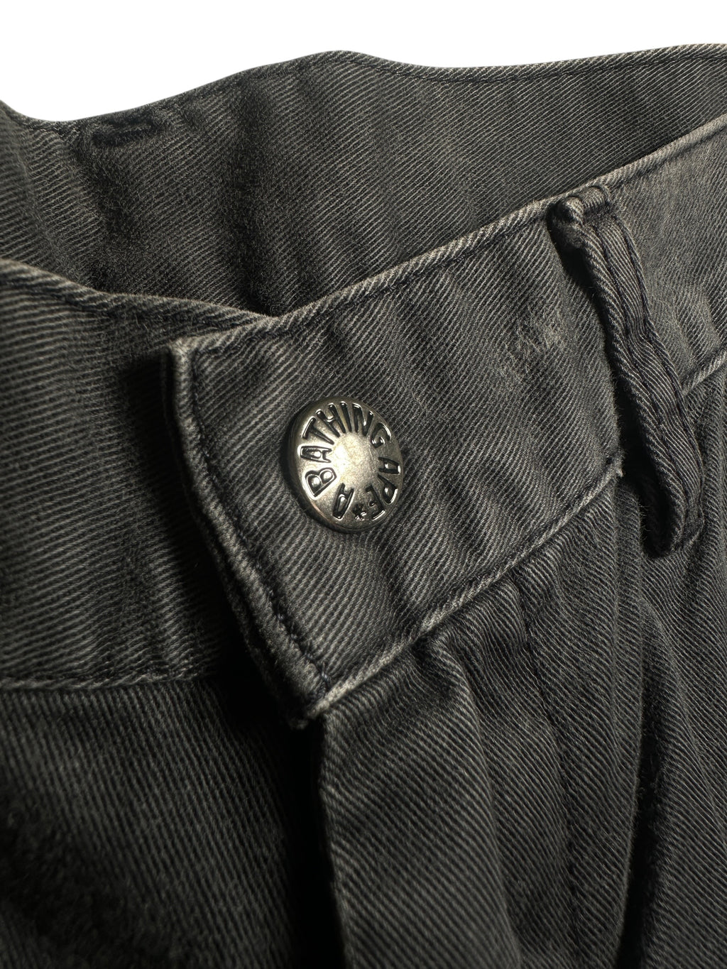 BAPE Premium Black Washed Jeans