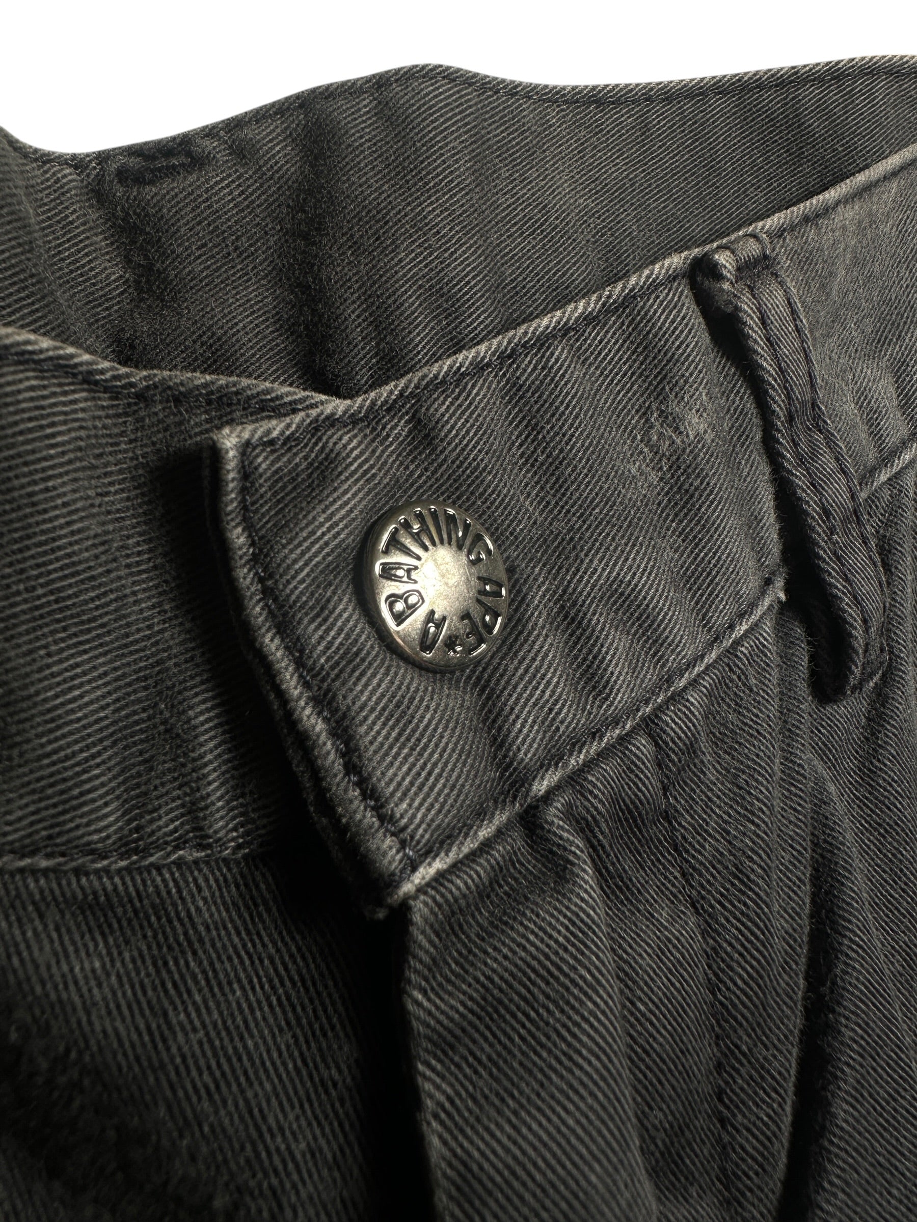 BAPE Premium Black Washed Jeans