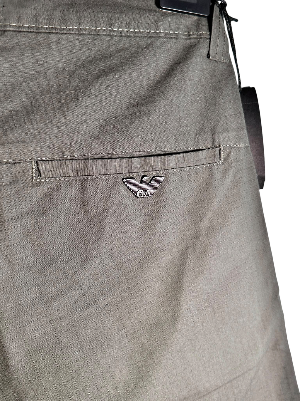 Vintage Armani Jeans Grey Tailored Chino Shorts