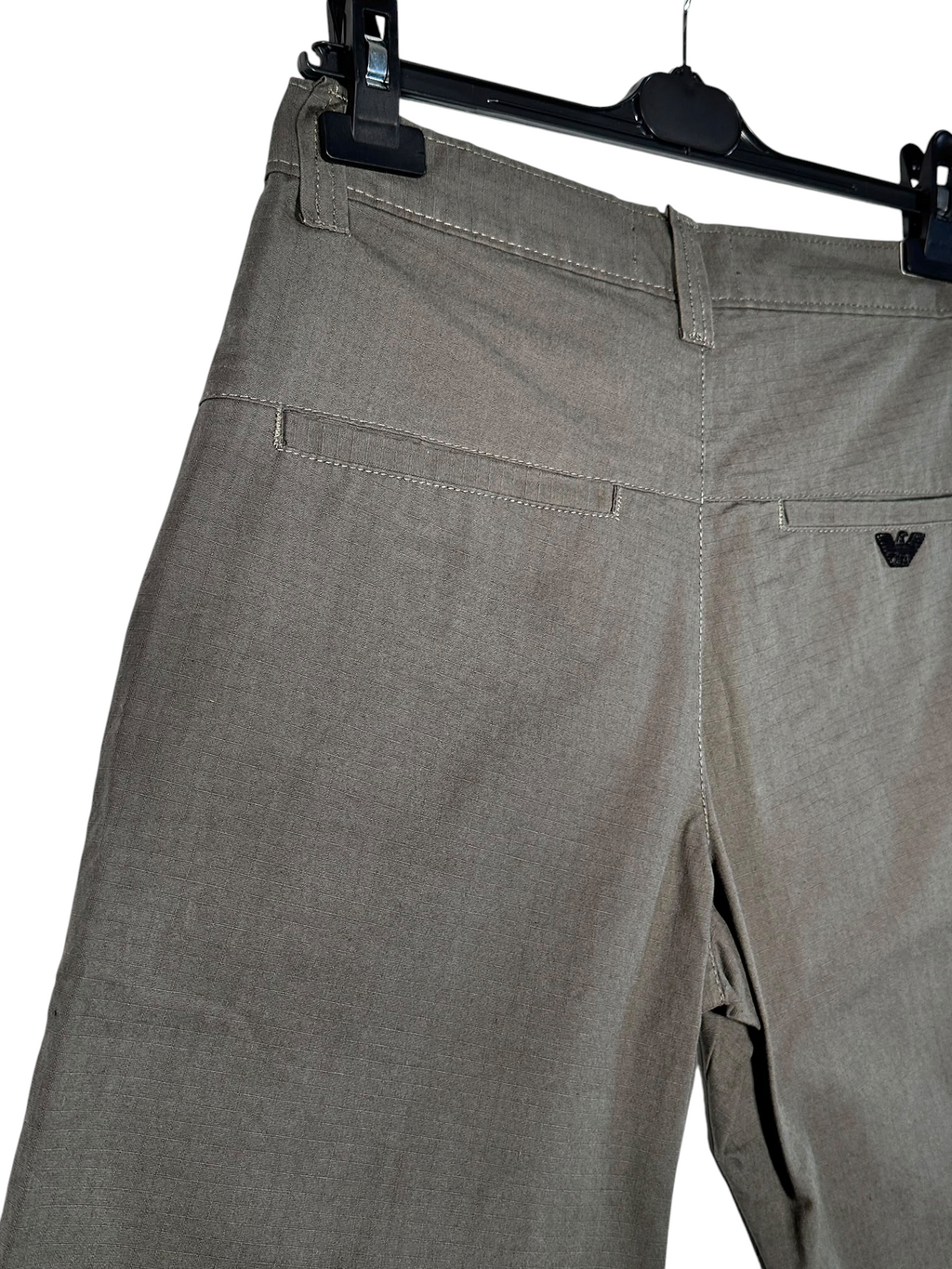 Vintage Armani Jeans Grey Tailored Chino Shorts