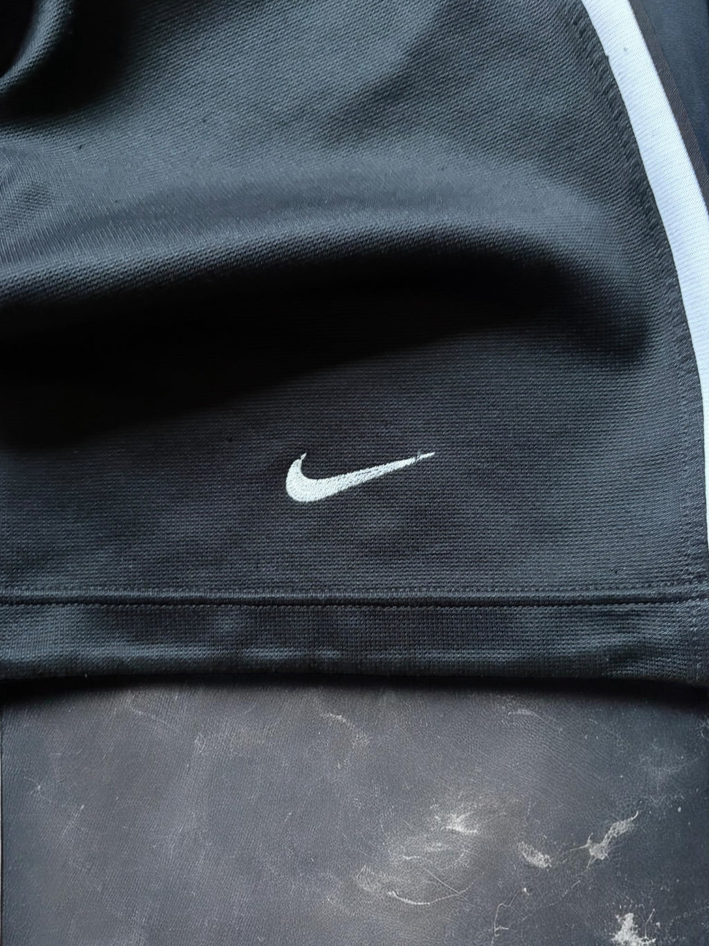 Vintage 90s Black & White Stripe Nike Track Pants