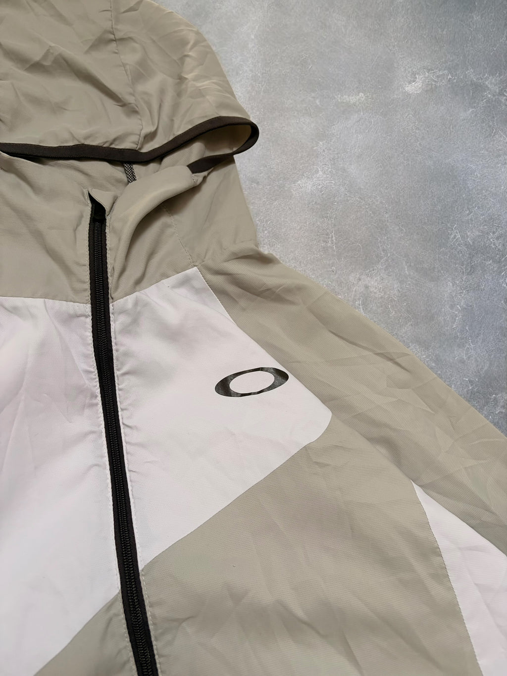 Oakley Grey & White Panelled Technical Jacket