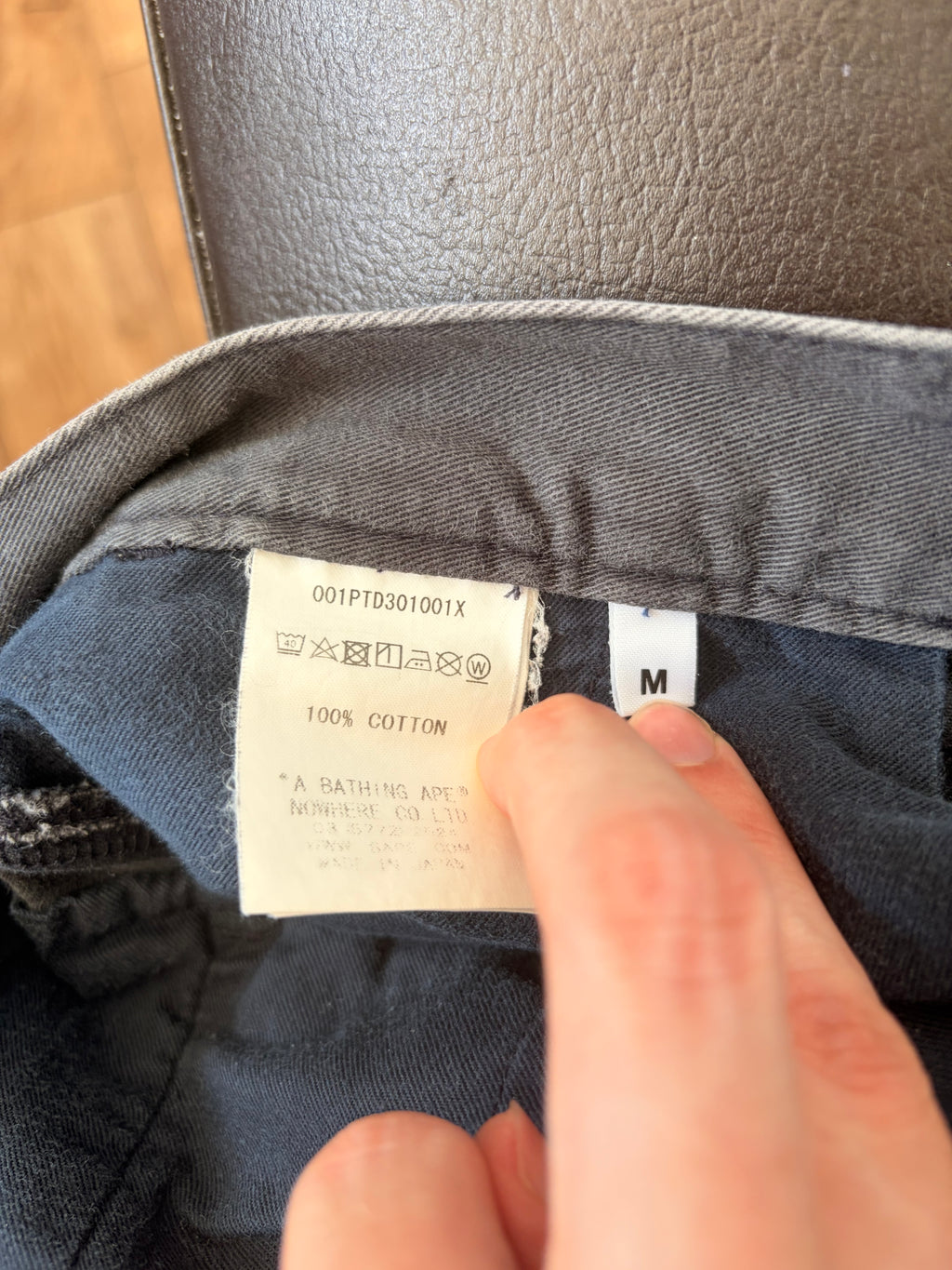 BAPE Premium Black Washed Jeans