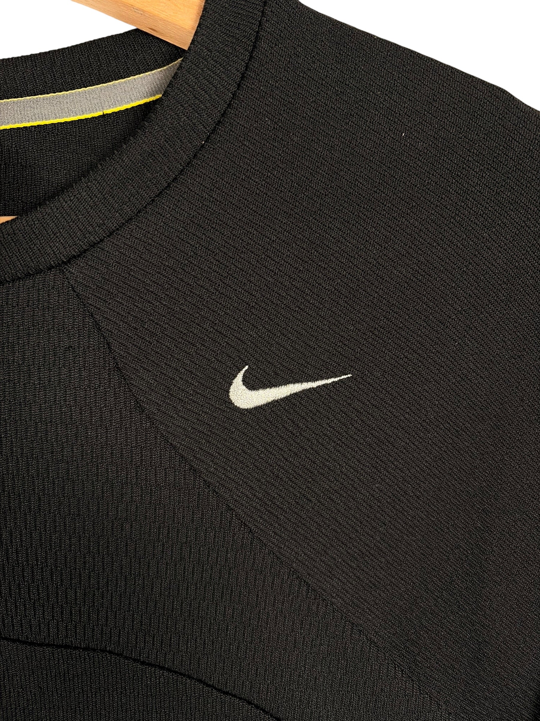 Nike Sphere Dry 2000s Black & Yellow Long Sleeve Tee