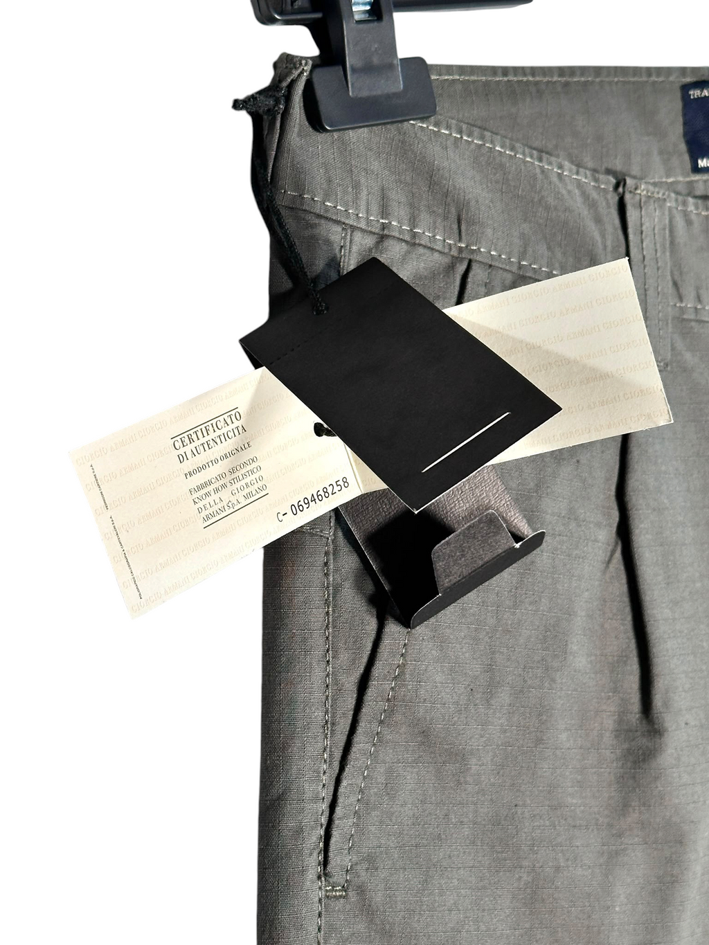 Vintage Armani Jeans Grey Tailored Chino Shorts