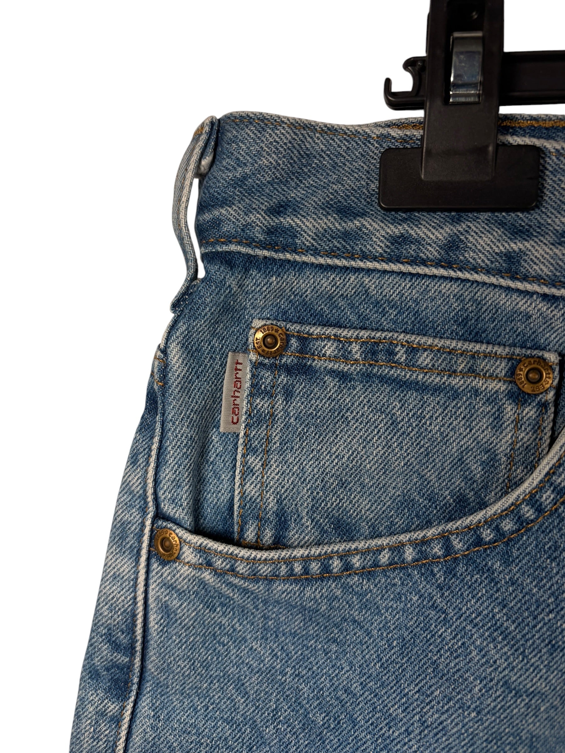 Carhartt Vintage Distressed Blue Jorts