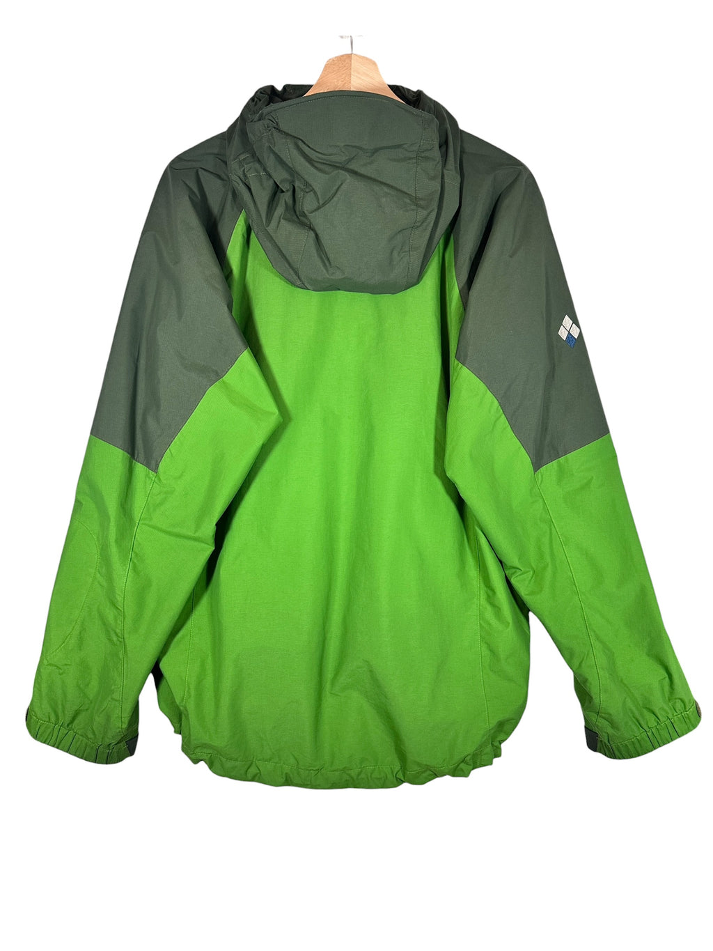 Montbell Vintage Green Two-Tone Panelled Waterproof Jacket