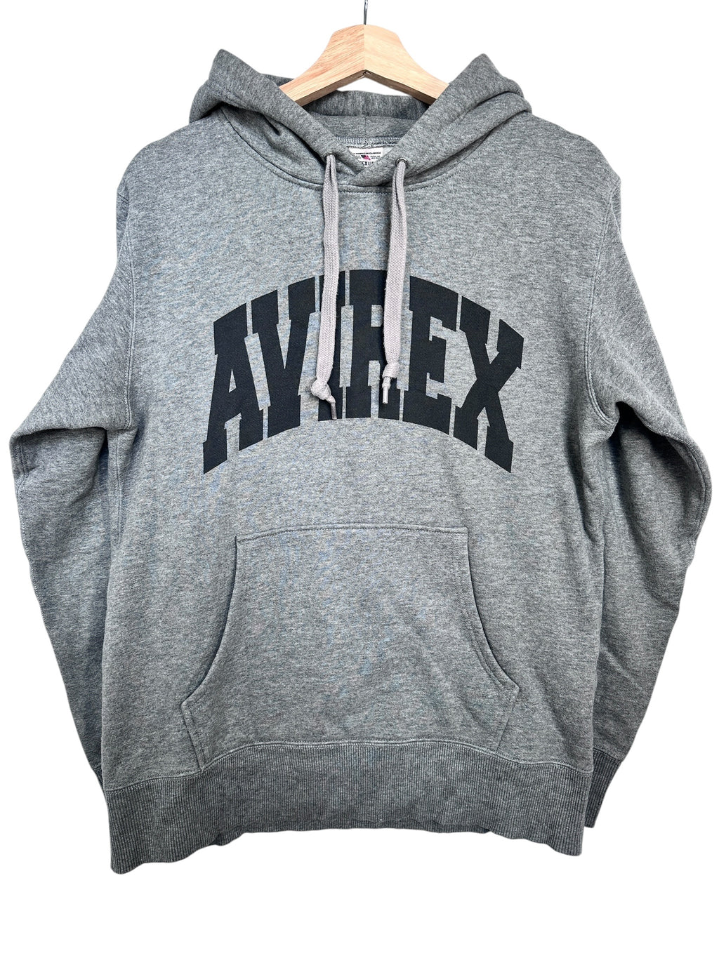 Avirex Vintage Spellout Grey Hoodie