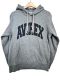 Avirex Vintage Spellout Grey Hoodie