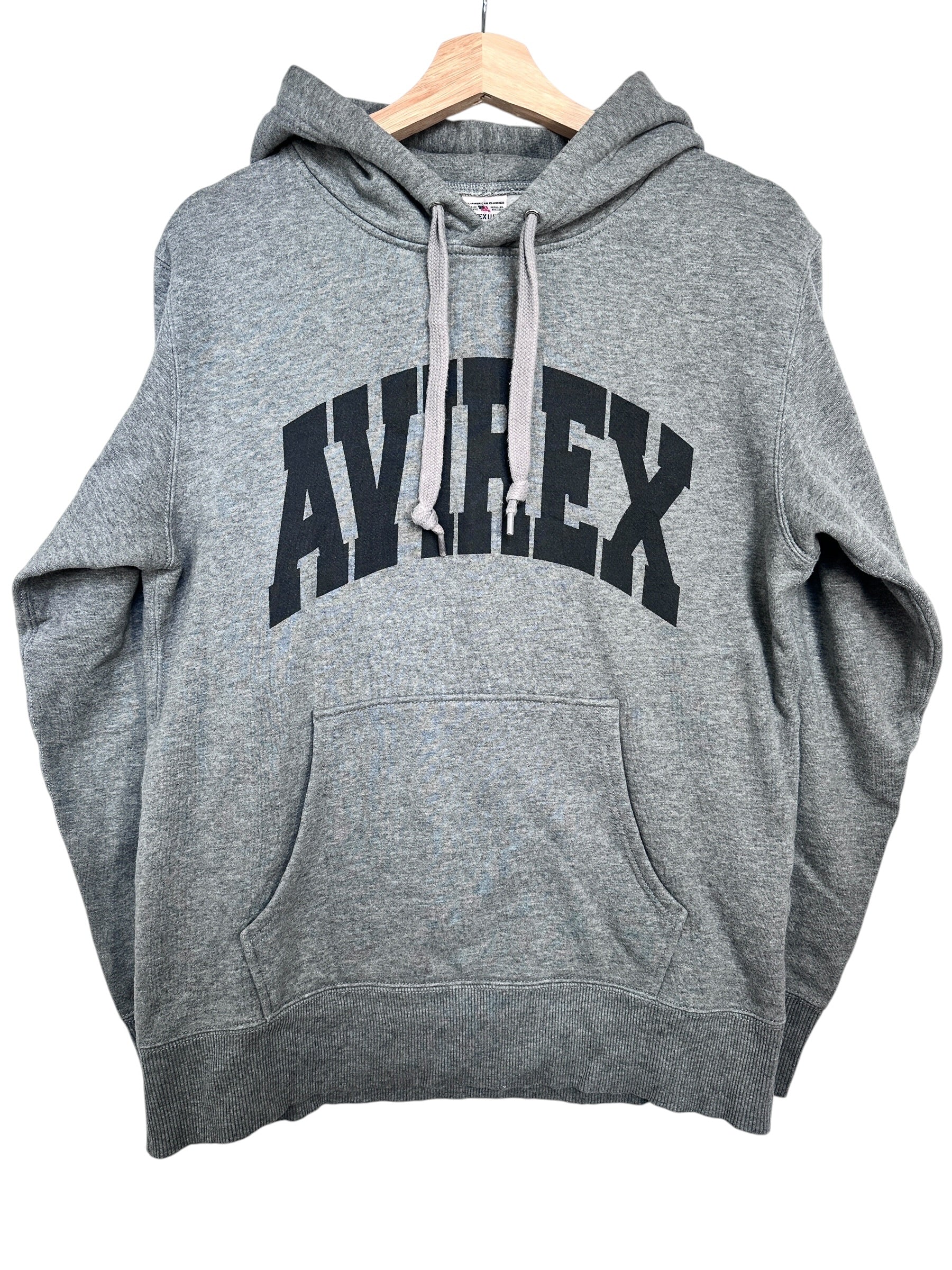 Avirex Vintage Spellout Grey Hoodie