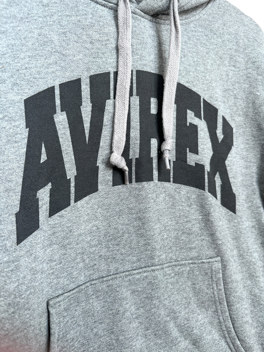 Avirex Vintage Spellout Grey Hoodie