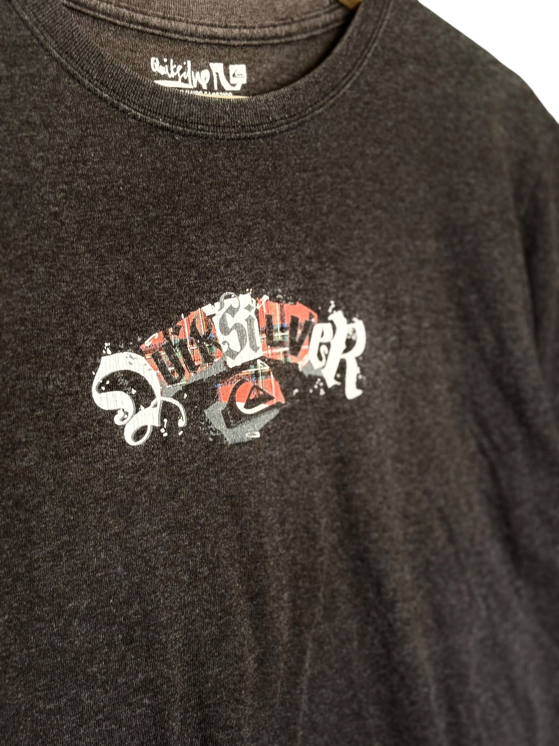 Quicksilver Vintage Graphic Dark Grey Tee