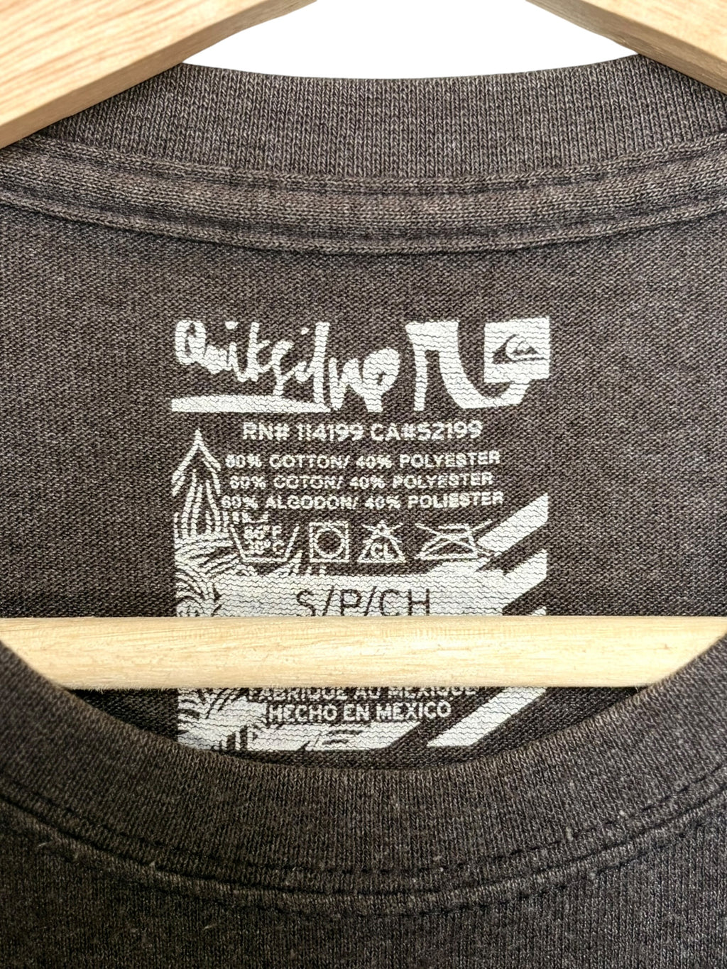 Quicksilver Vintage Graphic Dark Grey Tee