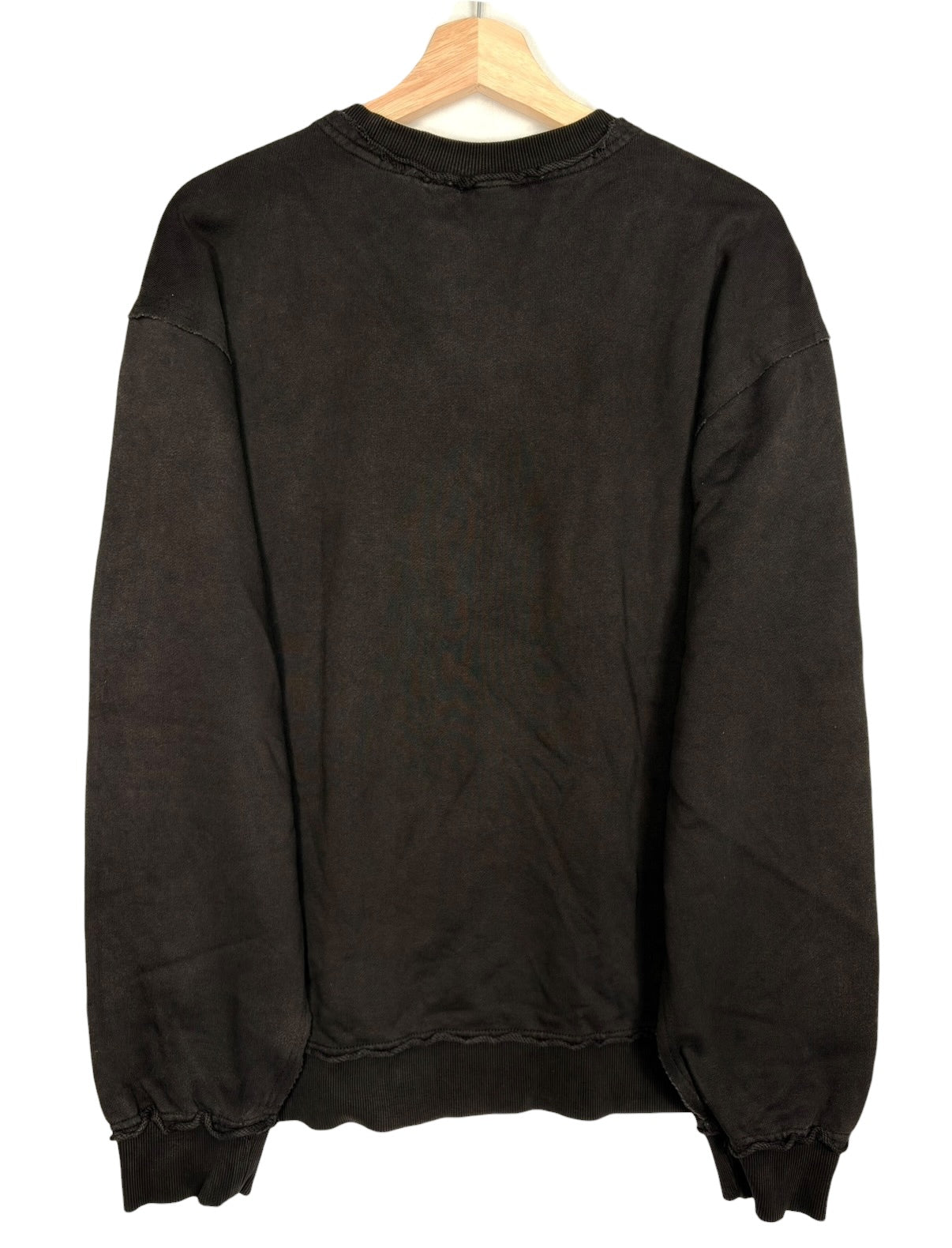 Evisu Kuro Vintage Ripped Logo Black Jumper