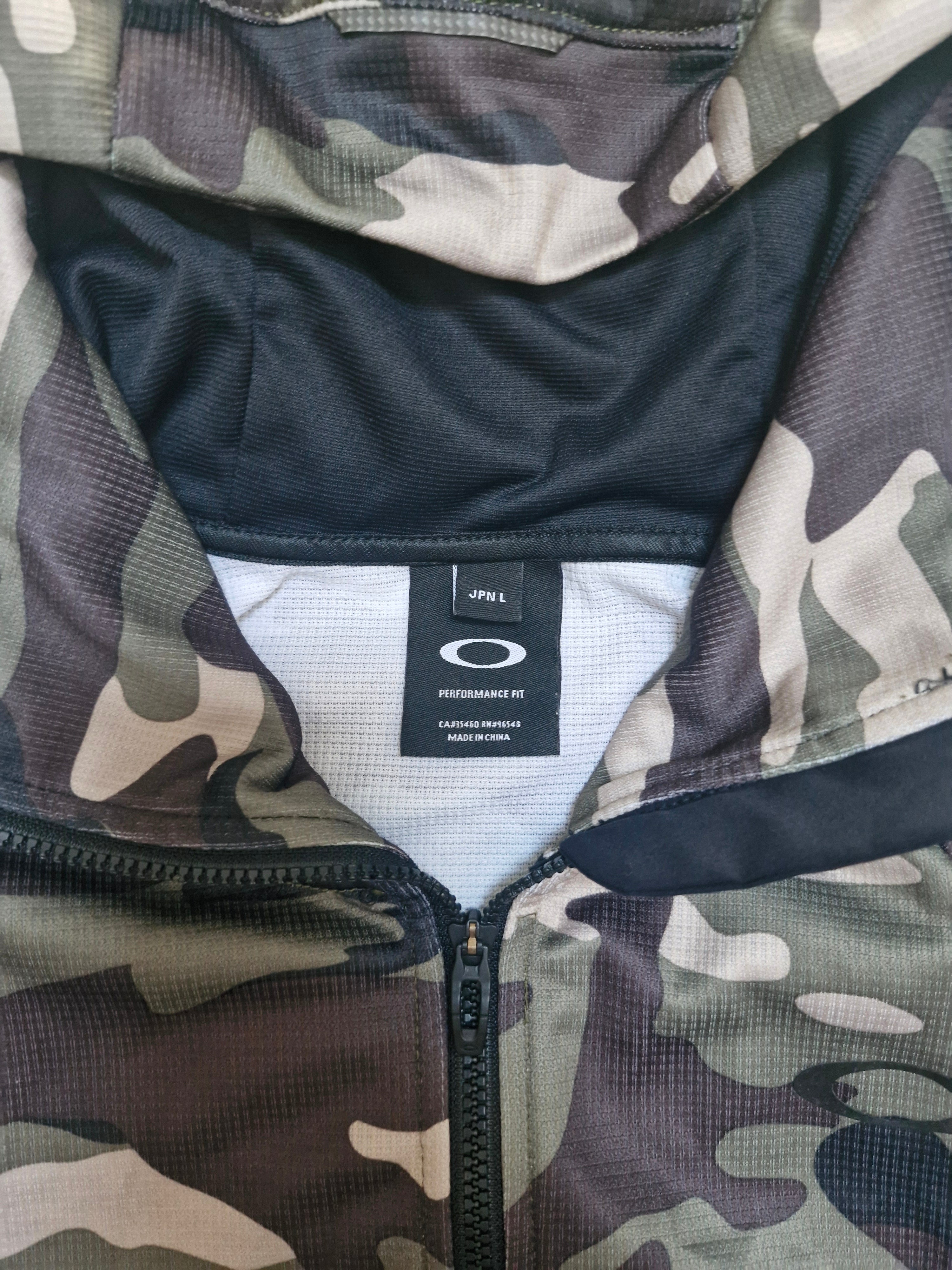 Oakley Vintage Camo Green Technical Mesh Hoodie