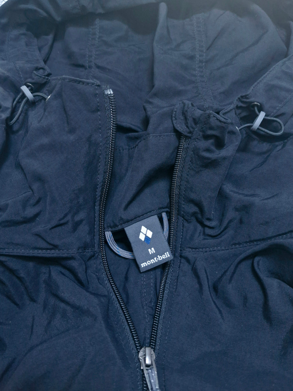 Montbell Vintage Black Half Zip Technical Jacket
