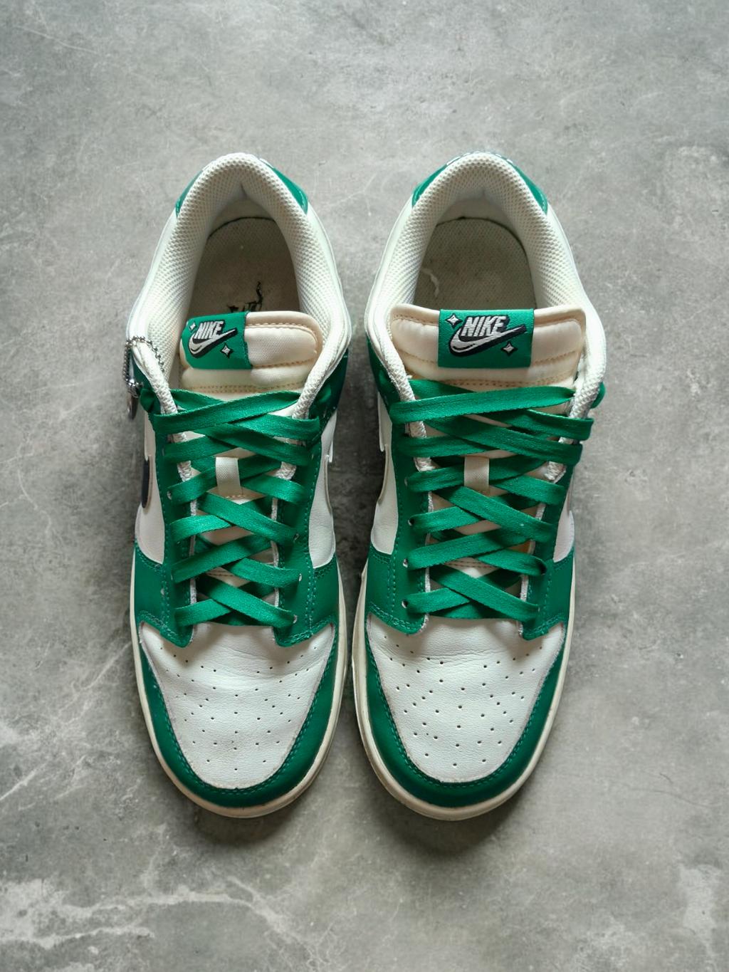 Nike Malachite Green Lottery Dunks