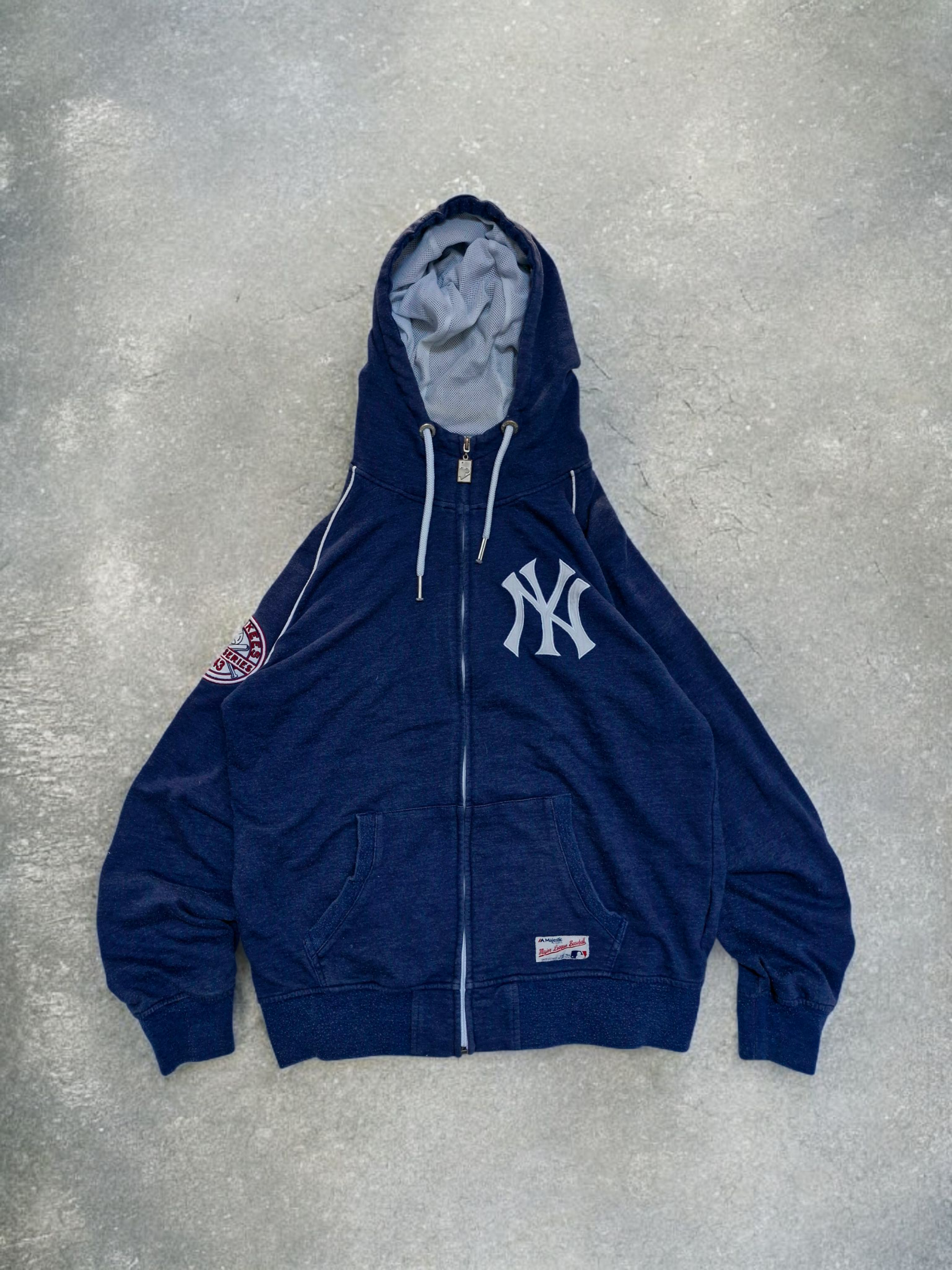 Majestic Athletic Vintage New York Yankees Navy Zip Up Hoodie