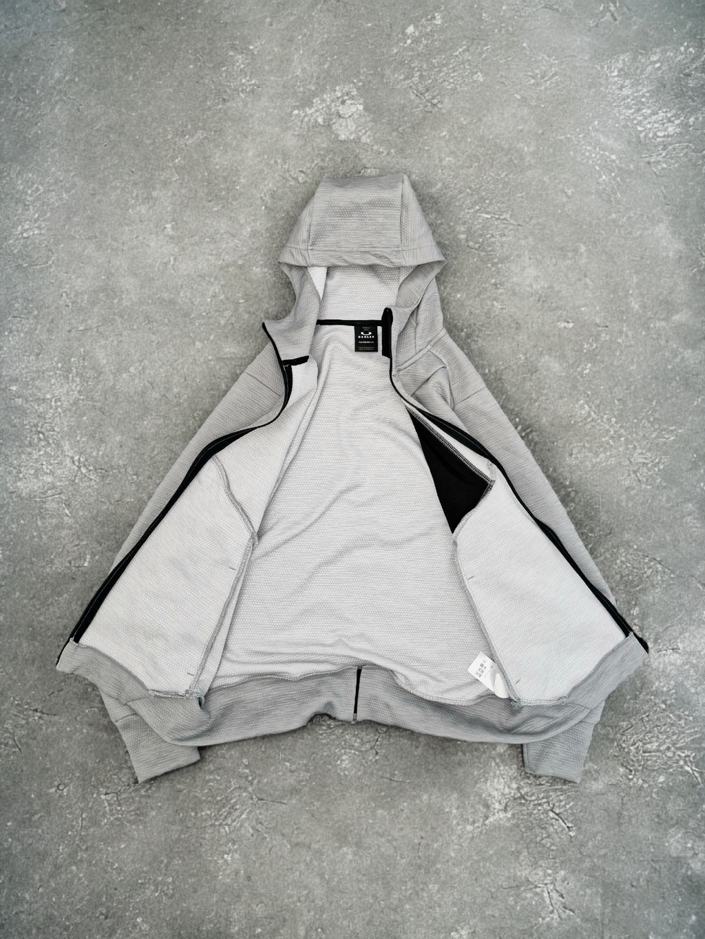 Oakley Vintage Grey Technical Zip Up Hoodie