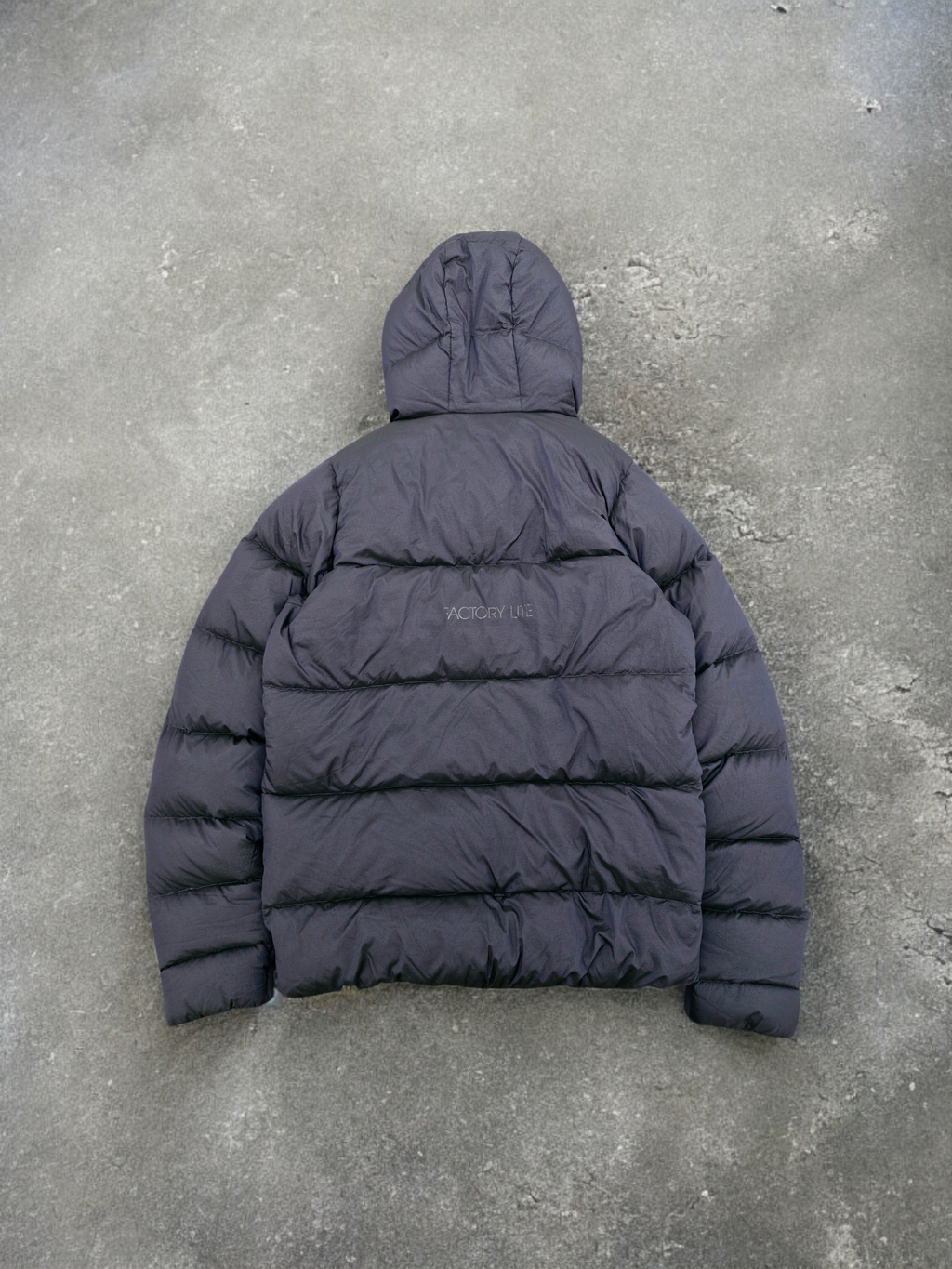 Oakley Vintage Navy Panelled Technical Puffer Coat