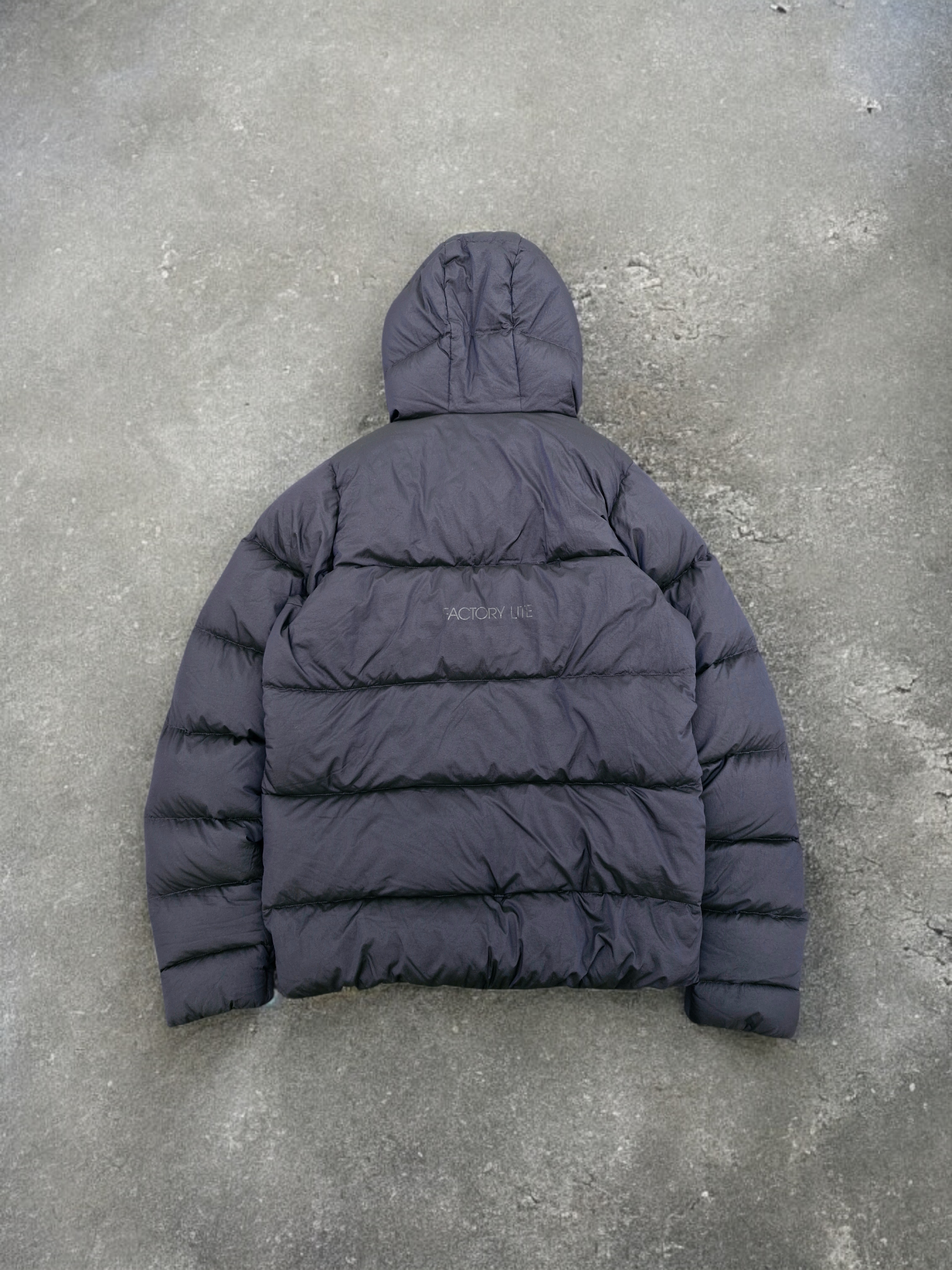 Oakley Vintage Navy Panelled Technical Puffer Coat