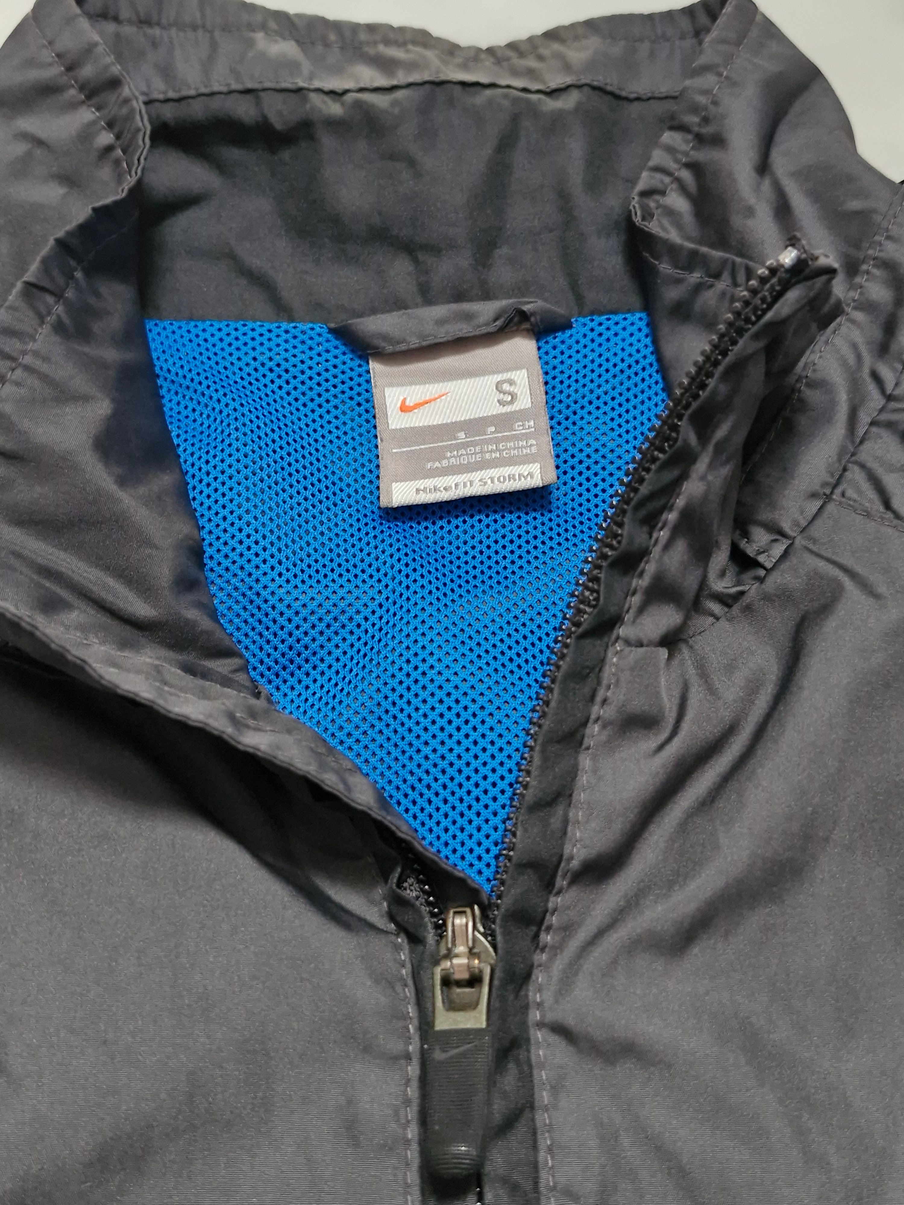 Nike Vintage Early 2000's Black & Blue Panelled Technical Jacket