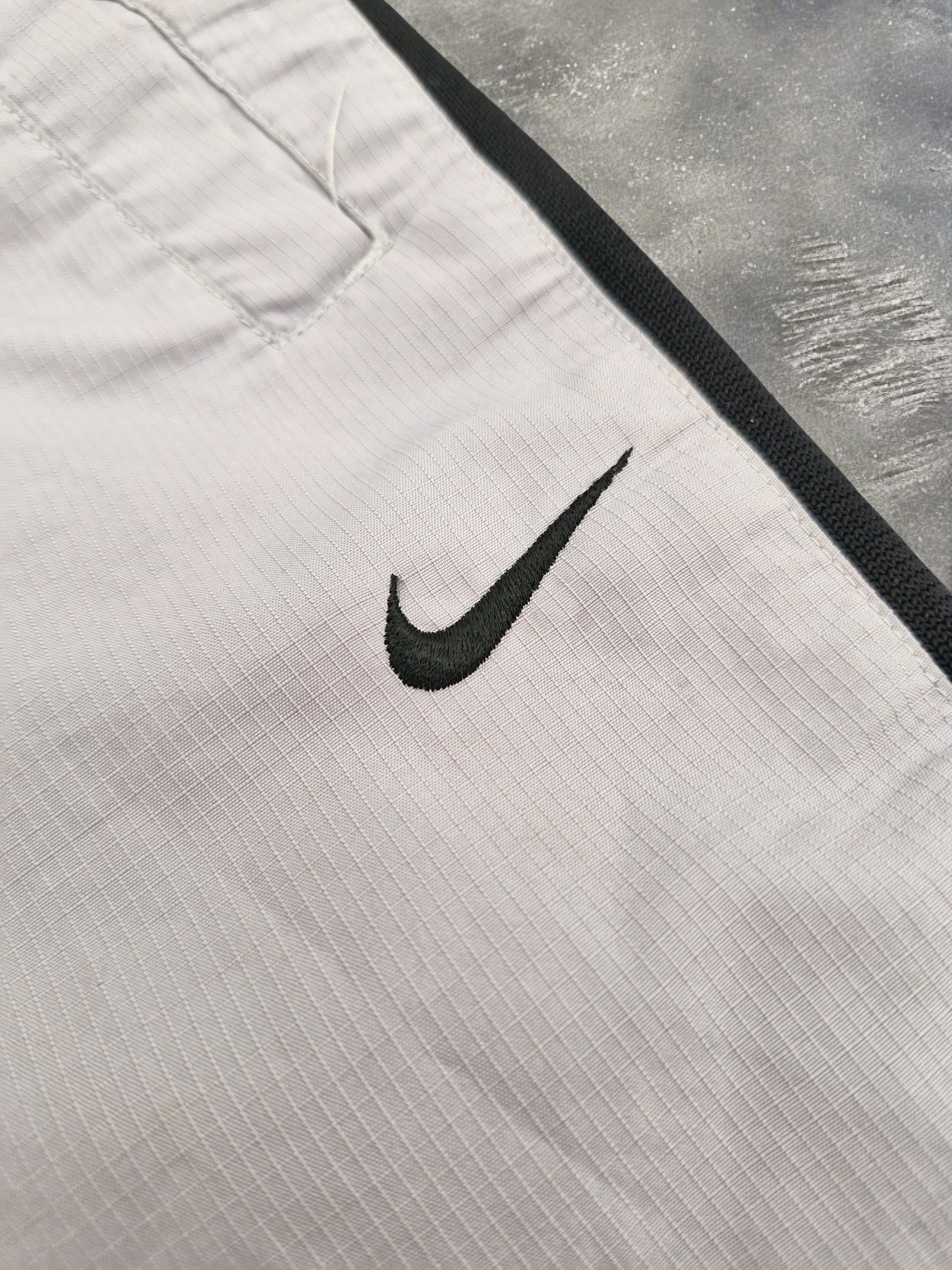 Nike Vintage Y2K Grey & Black Stripe Track Pants