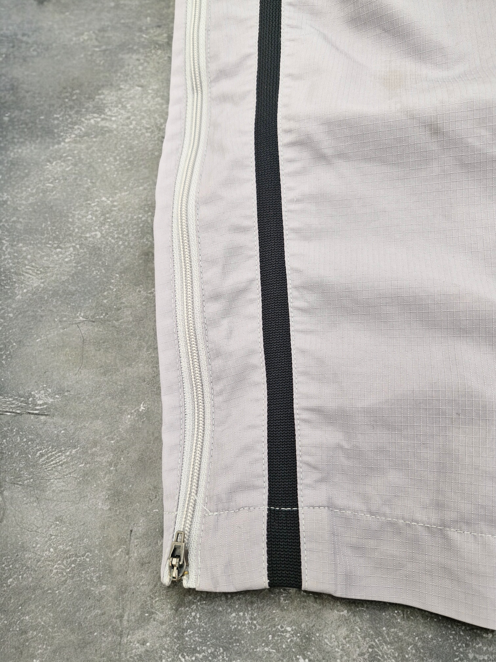 Nike Vintage Y2K Grey & Black Stripe Track Pants