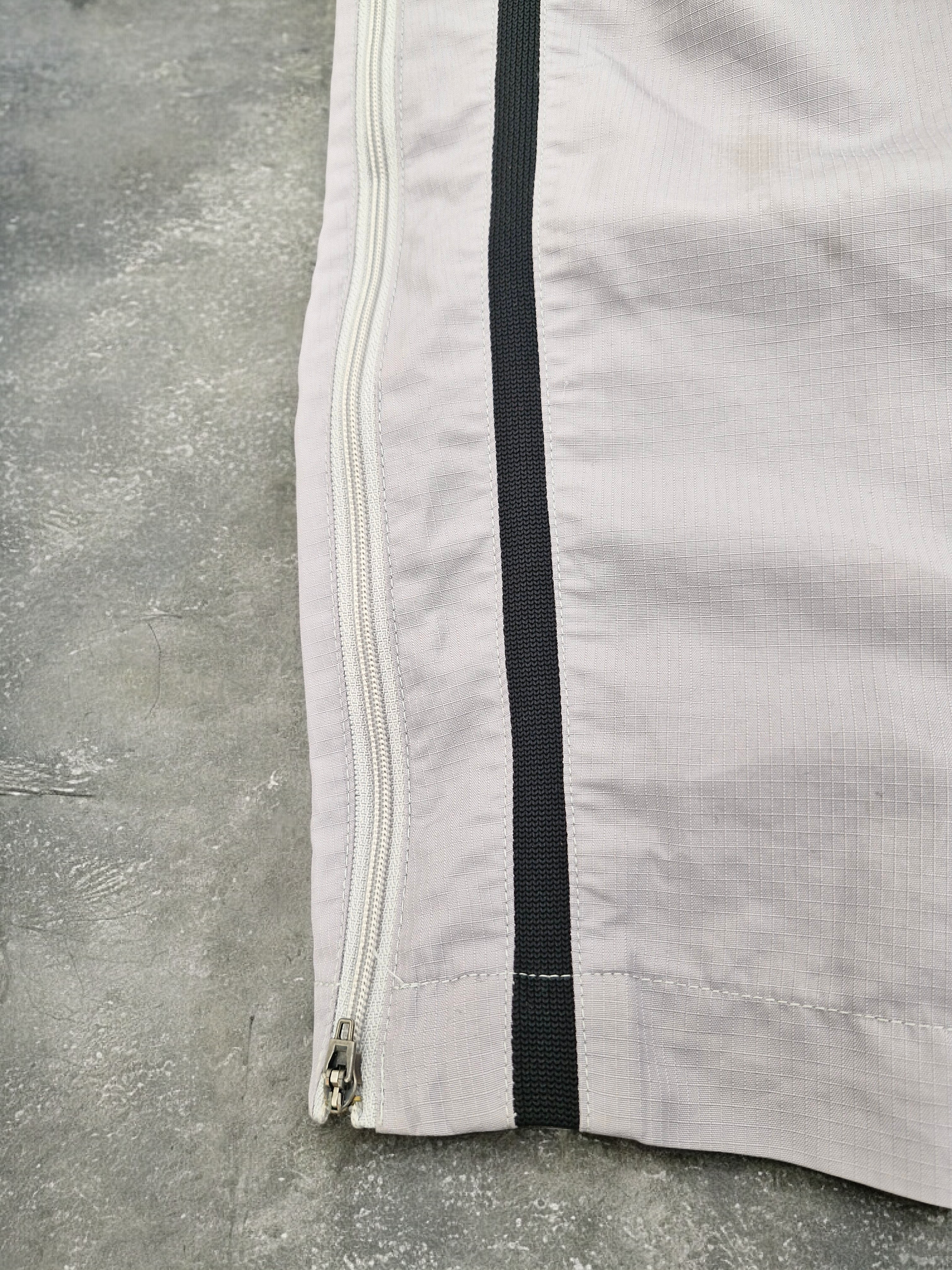 Nike Vintage Y2K Grey & Black Stripe Track Pants