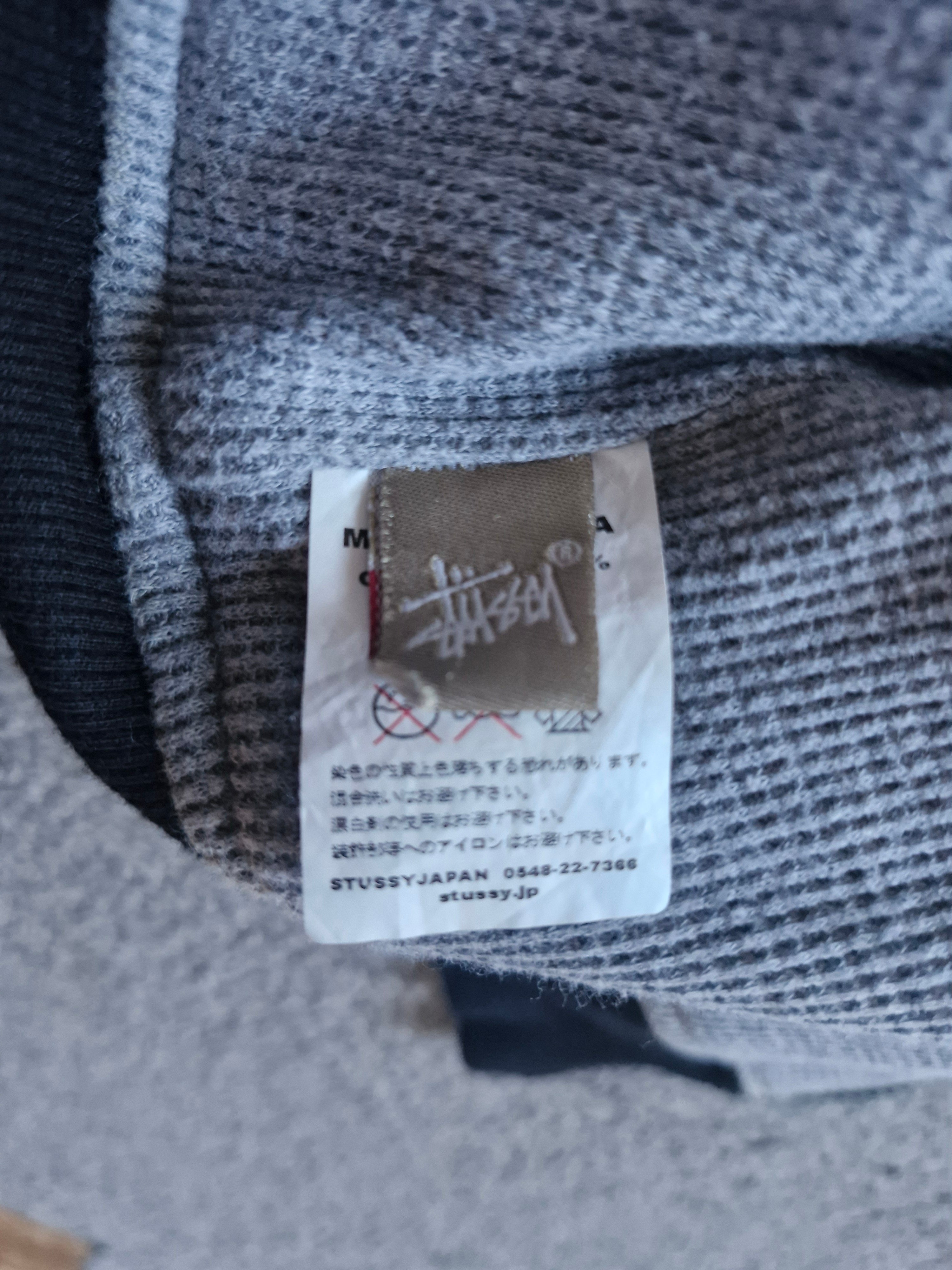 Vintage Stussy Grey Plaid Zip Hoodie | Y2K