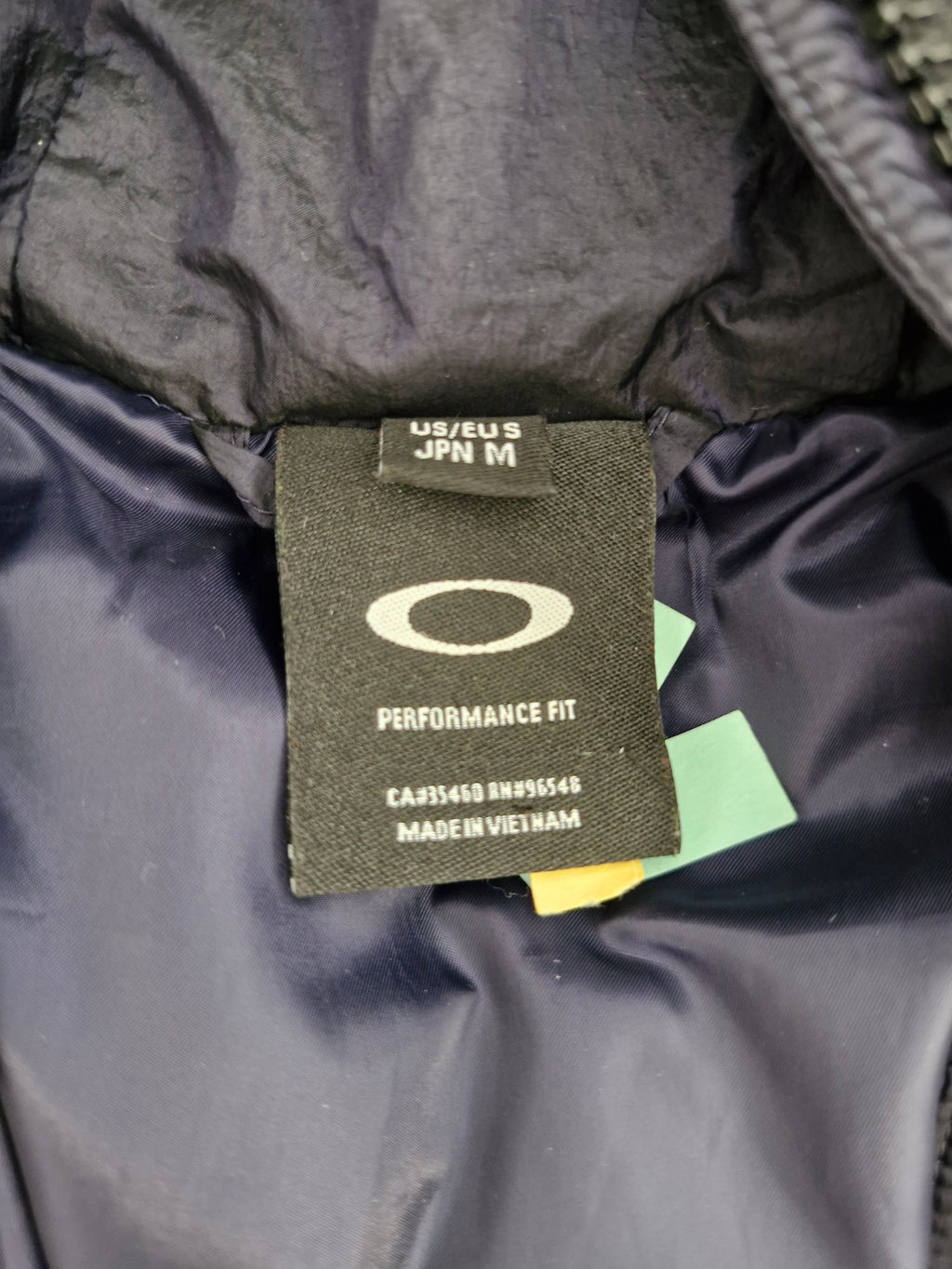 Oakley Vintage Navy Panelled Technical Puffer Coat