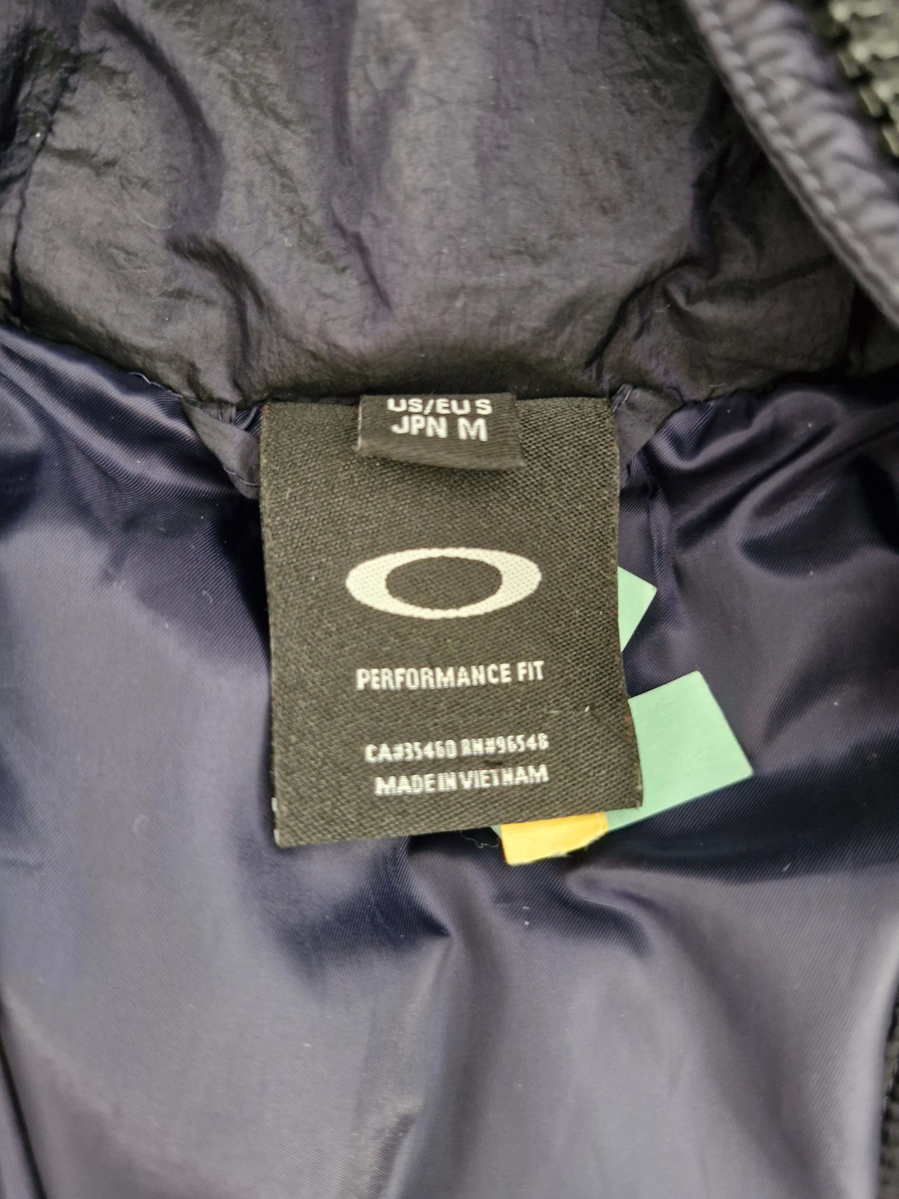 Oakley Vintage Navy Panelled Technical Puffer Coat
