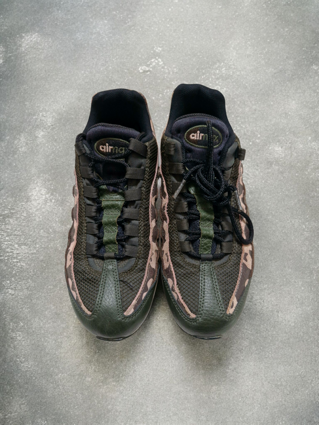 Nike Airmax 95 Dark Green & Brown Camo Trainers