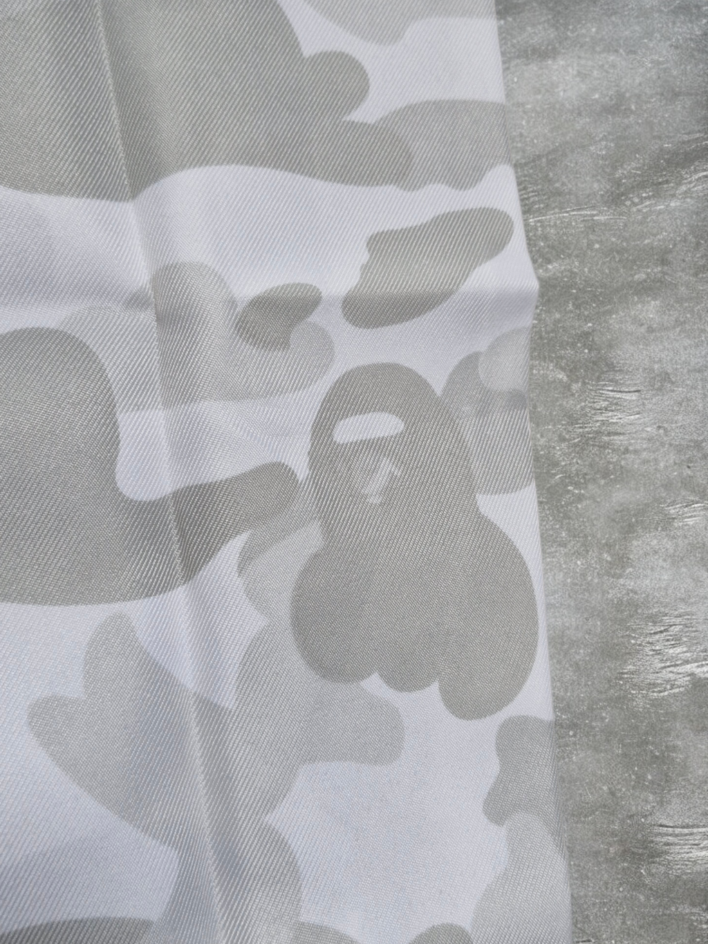 BAPE Vintage White & Grey Camo Print Tote Bag