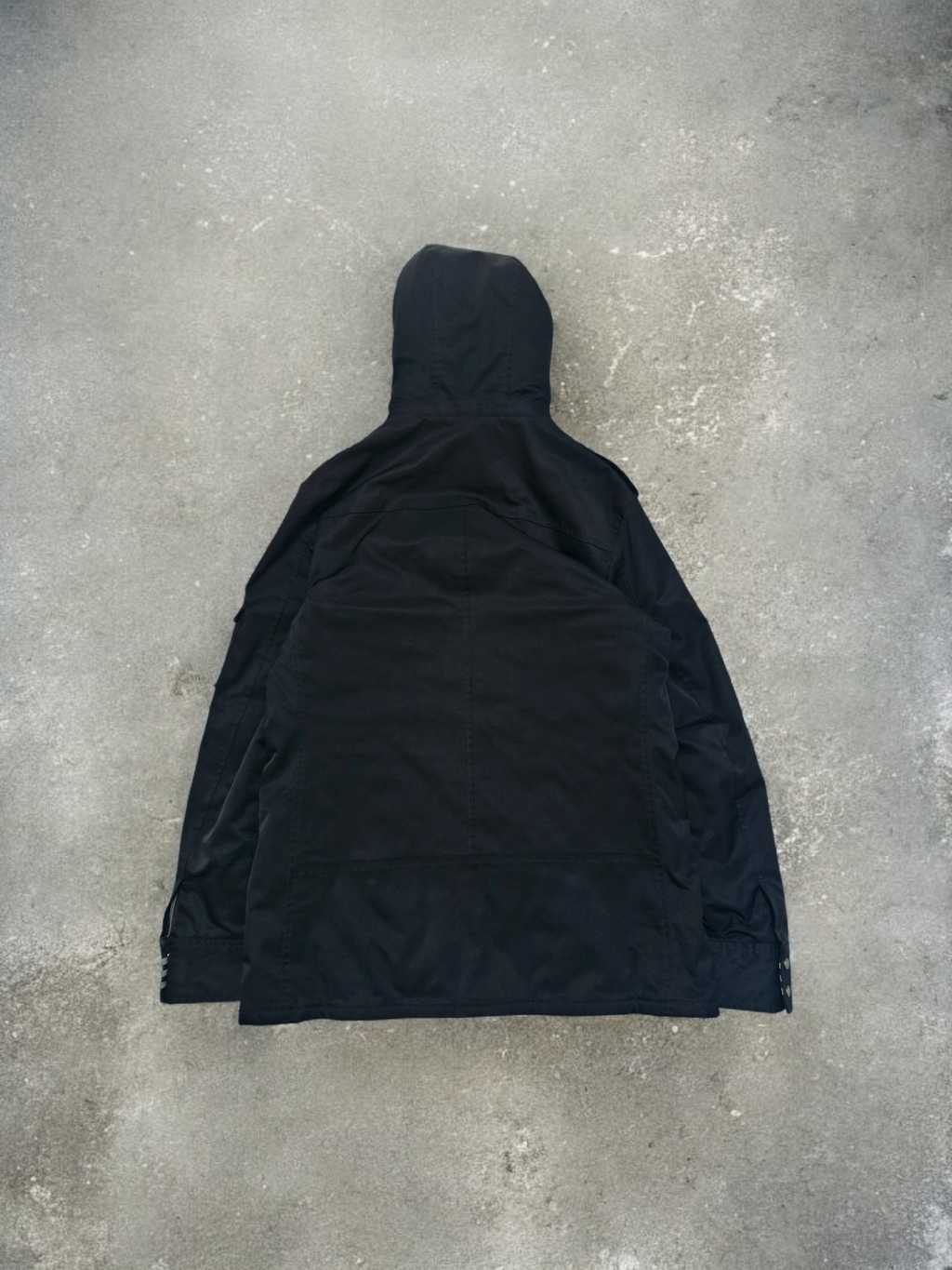 Burberry Vintage Japanese Black Label Fireman Clasp Black Technical Jacket