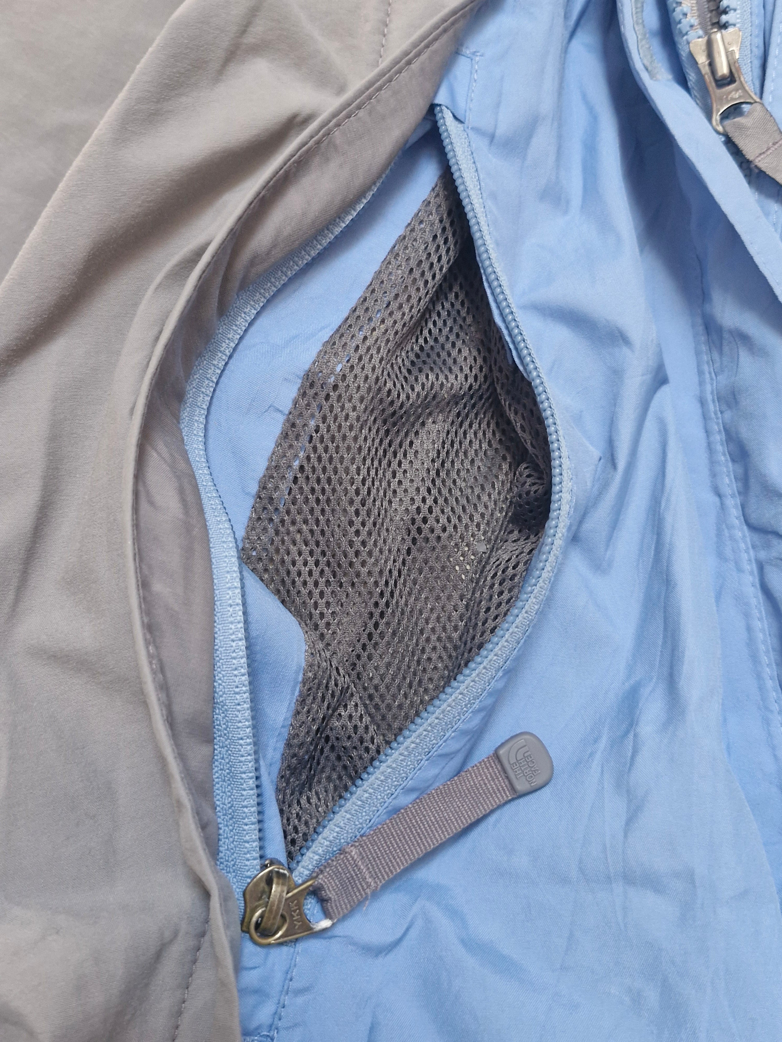 North Face Goretex Blue & Grey Panelled Technical Ski Coat