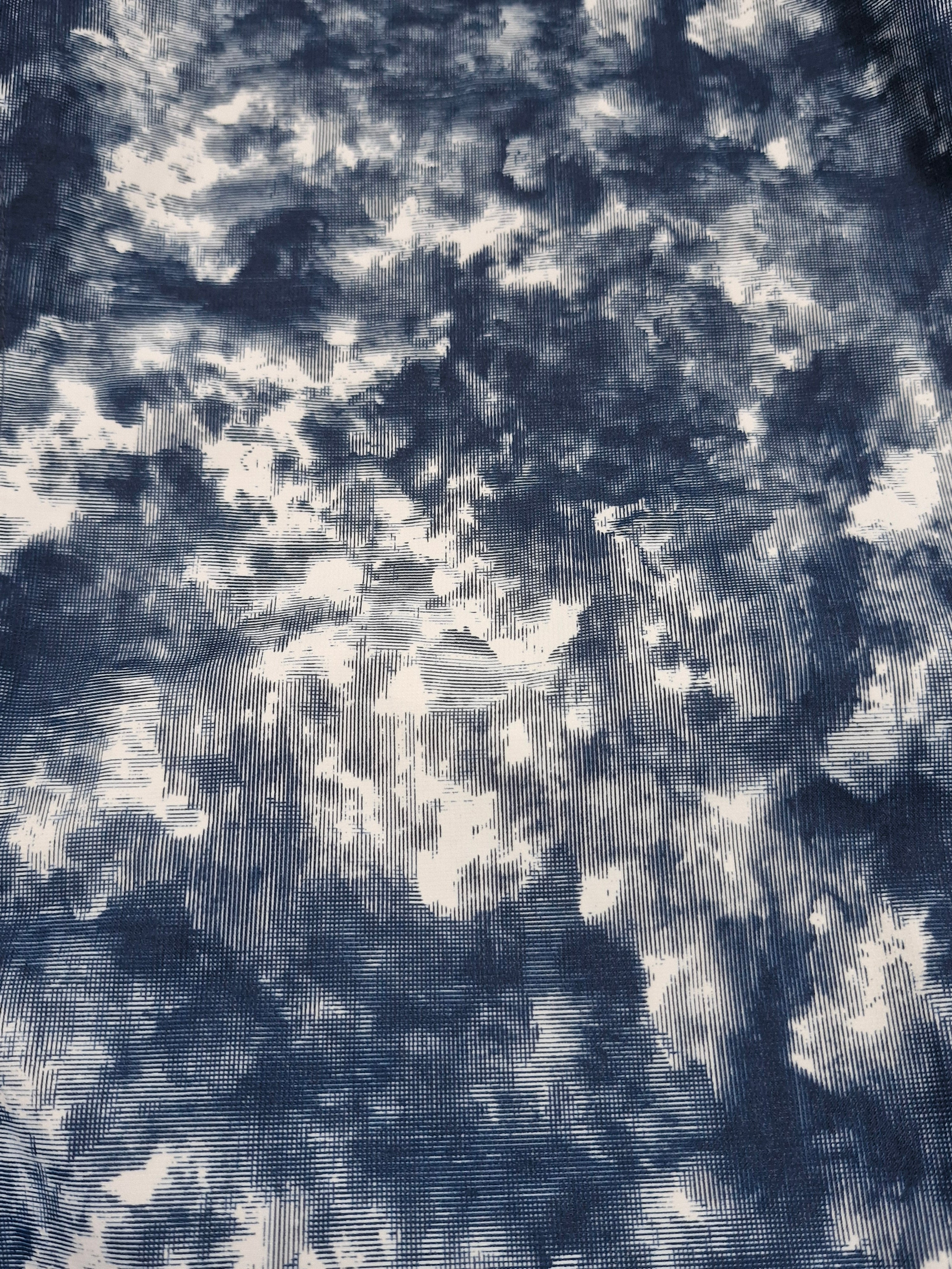 North Face Cloud Camo Grey Blue Technical Jacket