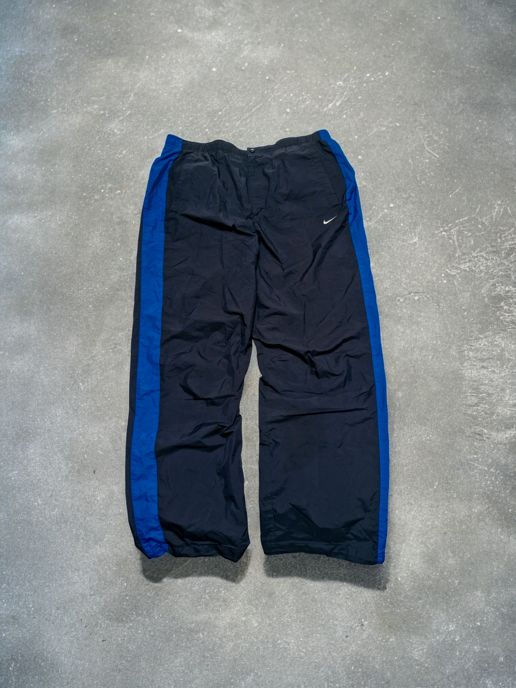 Nike Vintage Y2K Black & Blue Track Pants