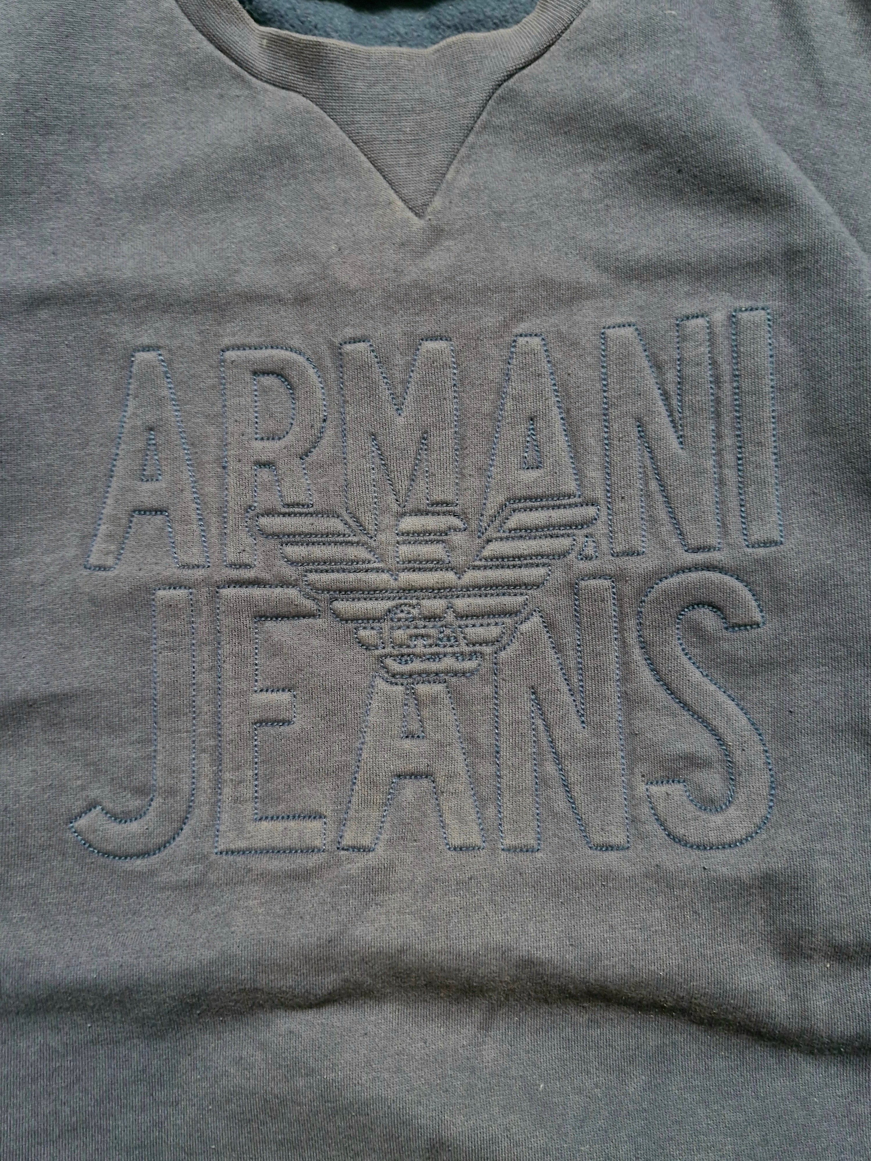 Armarni Jeans Vintage Spellout Logo Crewneck Sweathshirt
