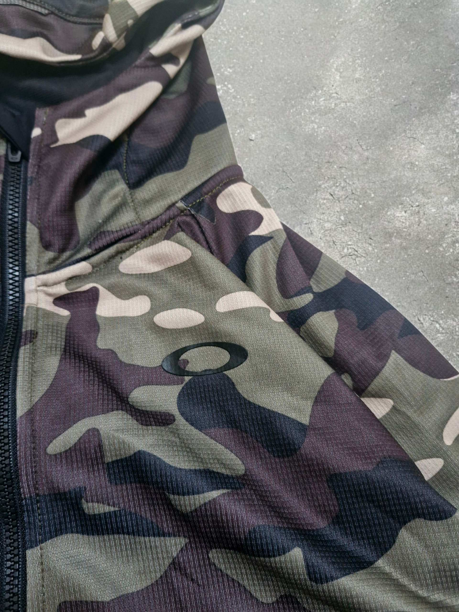 Oakley Vintage Camo Green Technical Mesh Hoodie