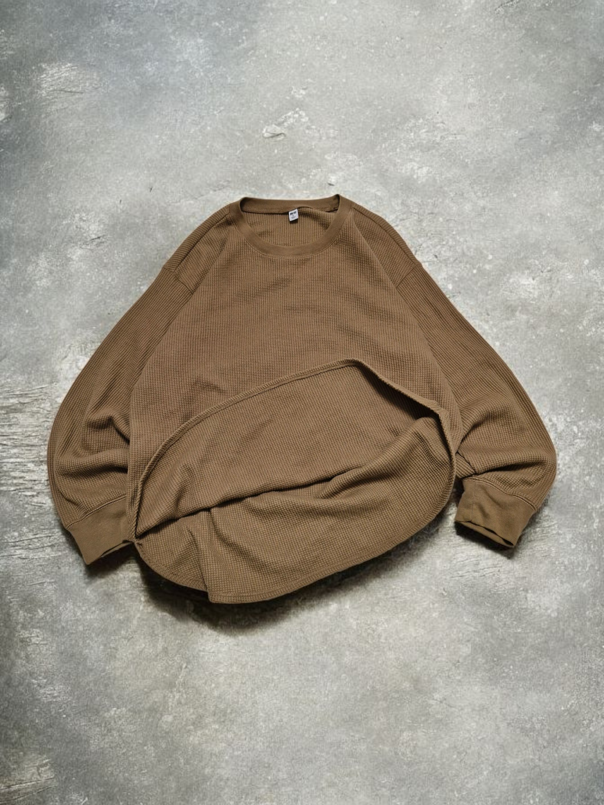 Uniqlo Vintage Brown Knit Lonsleeve Jumper
