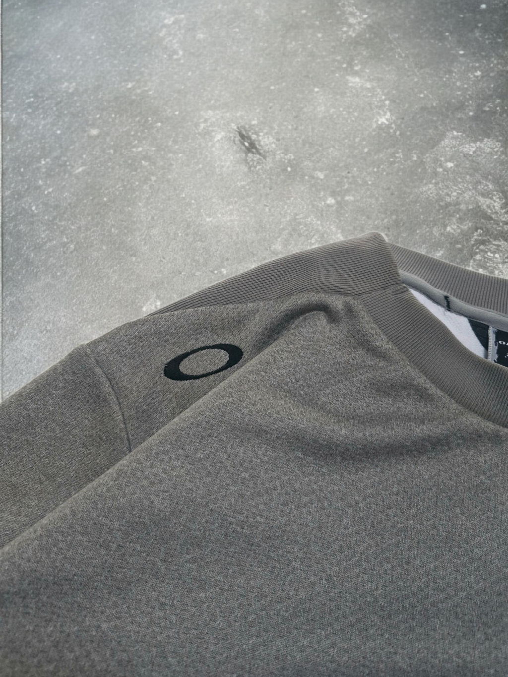 Oakley Vintage Embroided Logo Grey Patterned Jumper